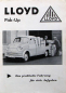 Preview: Lloyd LT Pick-up Modelprogram 1954 Carbrochure (10009)